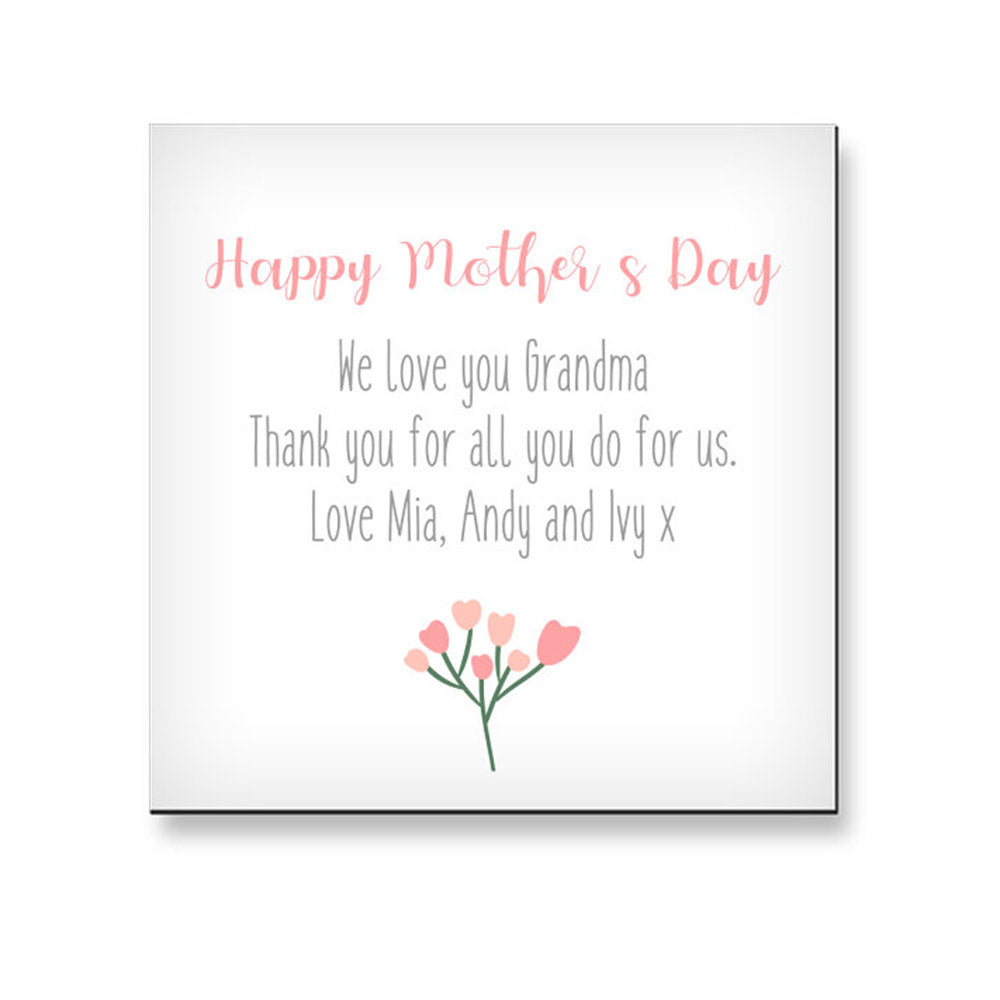 Flexi Magnet - Square - 4x4" (10x10cm) Mother's Day