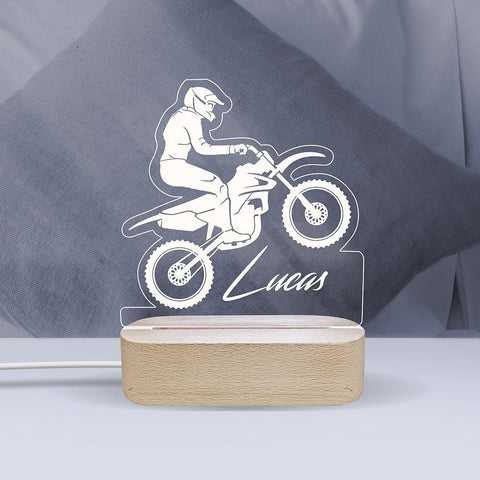 Motorbike - Personalised Night Light