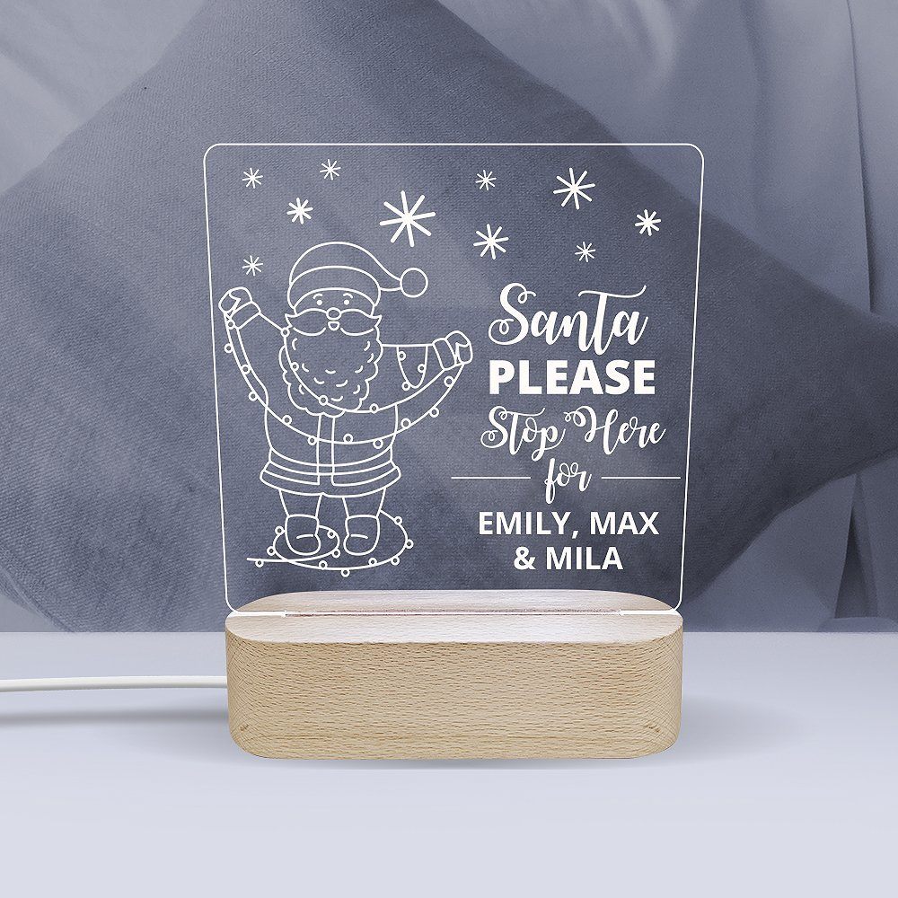 Santa - Personalised Night Light