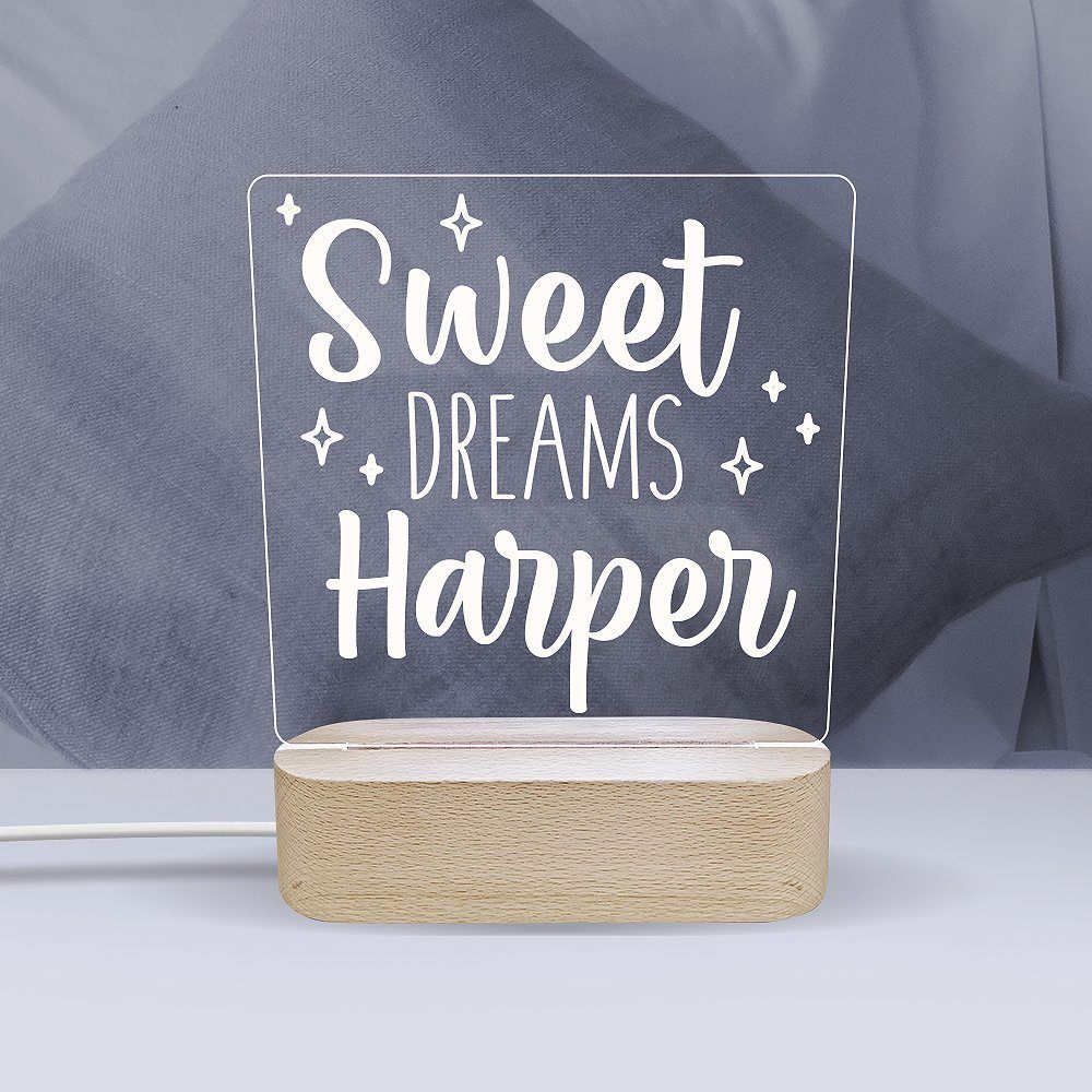 Sweet Dreams - Personalised Night Light