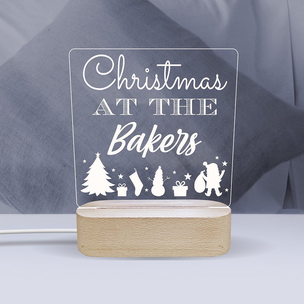 Christmas - Personalised Night Light