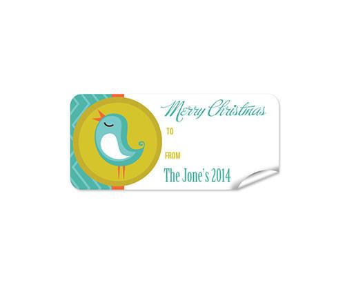 Blue Bird 27pk Labels Christmas