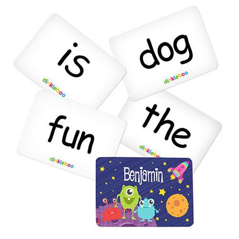 Space Memory Game Sight Words Pack 1