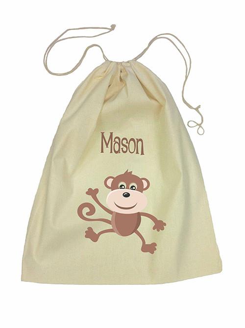 Drawstring Bag - Brown Monkey