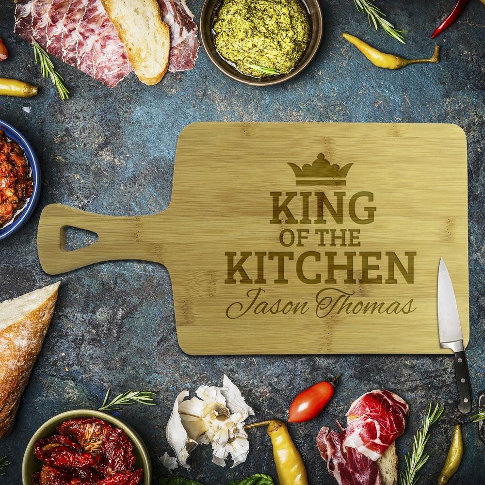 King of the Kitchen Rectangle Bamboo Serving Board