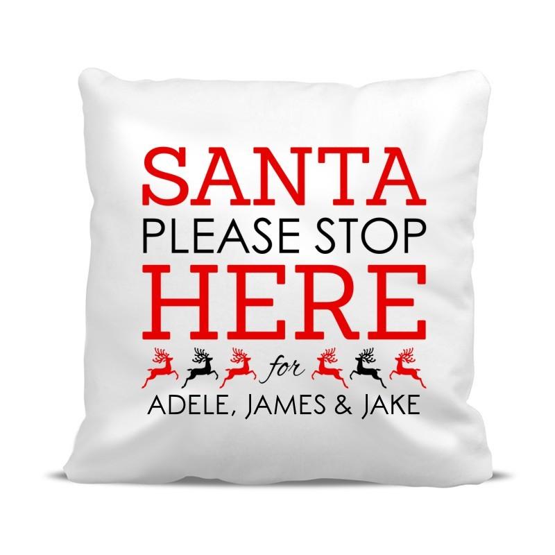 Santa Stop Classic Cushion Cover