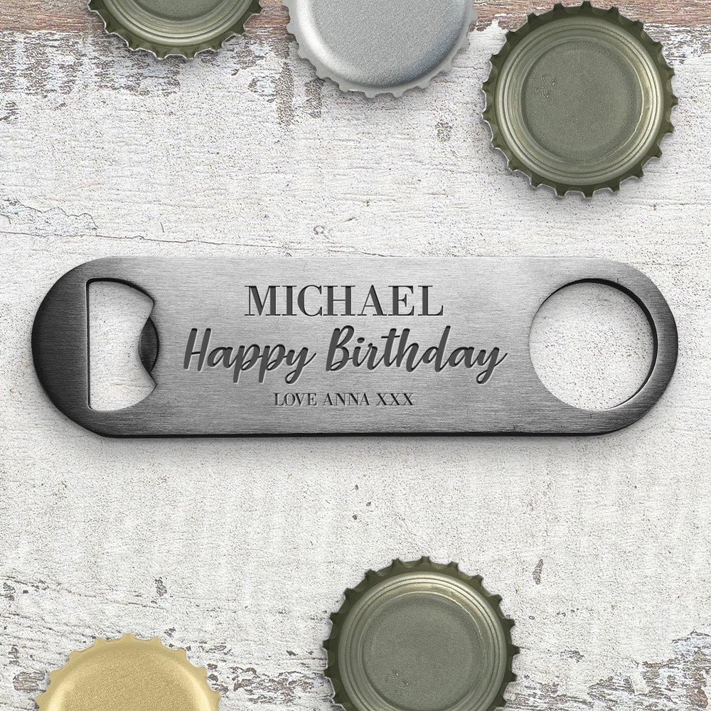 Birthday Engraved Bottle Opener