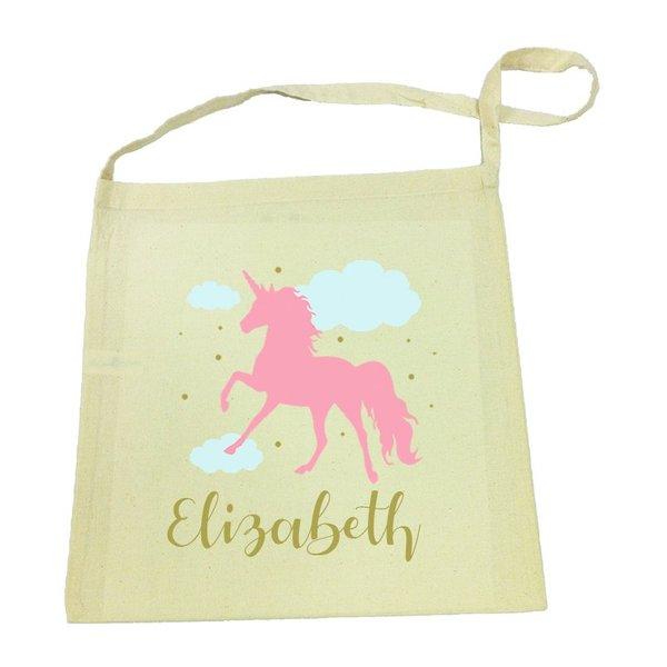 Pink Unicorn Calico Calico Tote Bag