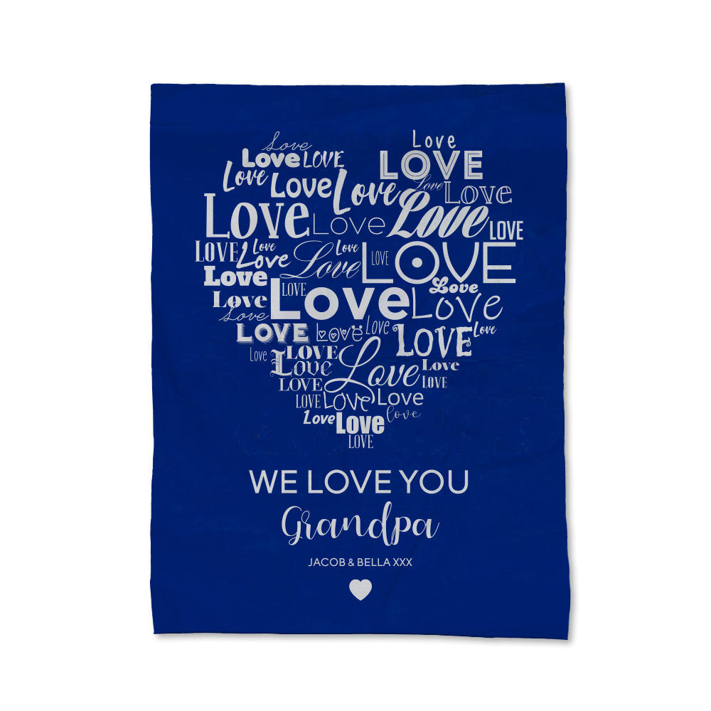 Love You Grandpa Blanket - Medium