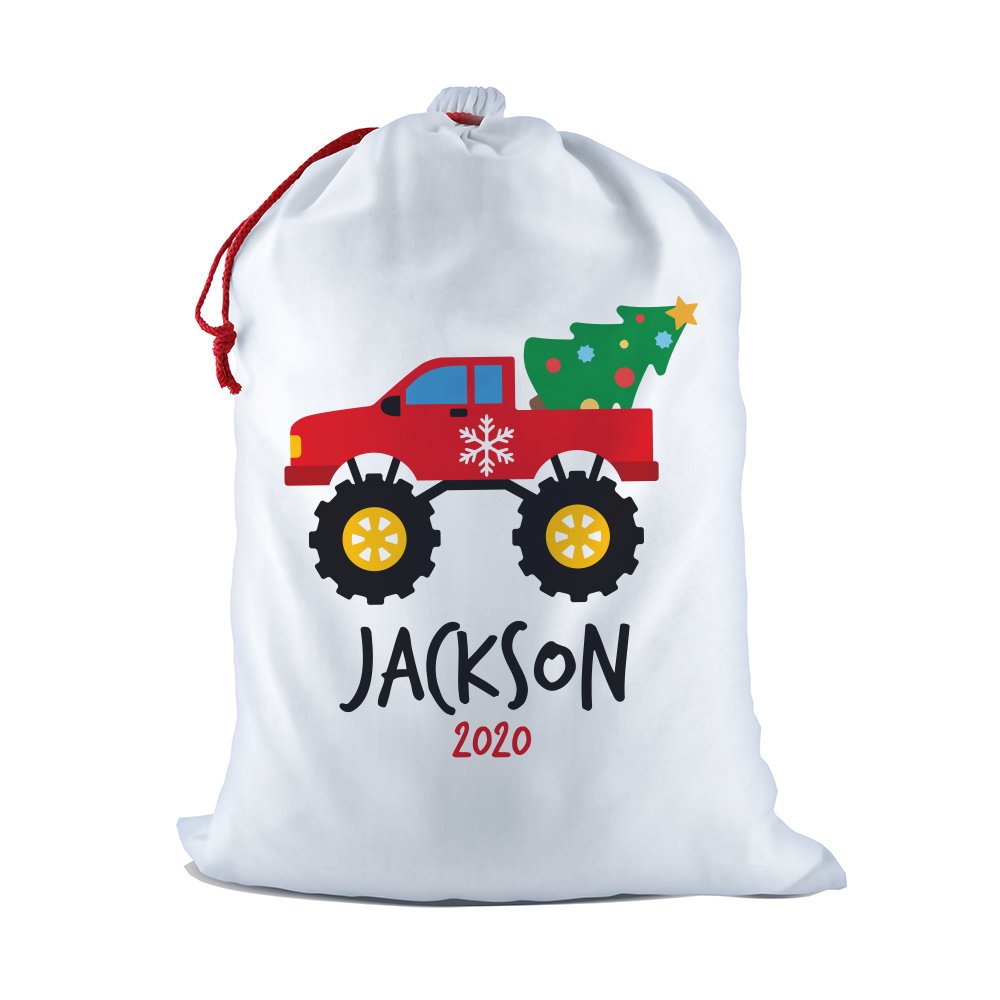 Monster Truck Santa Sack