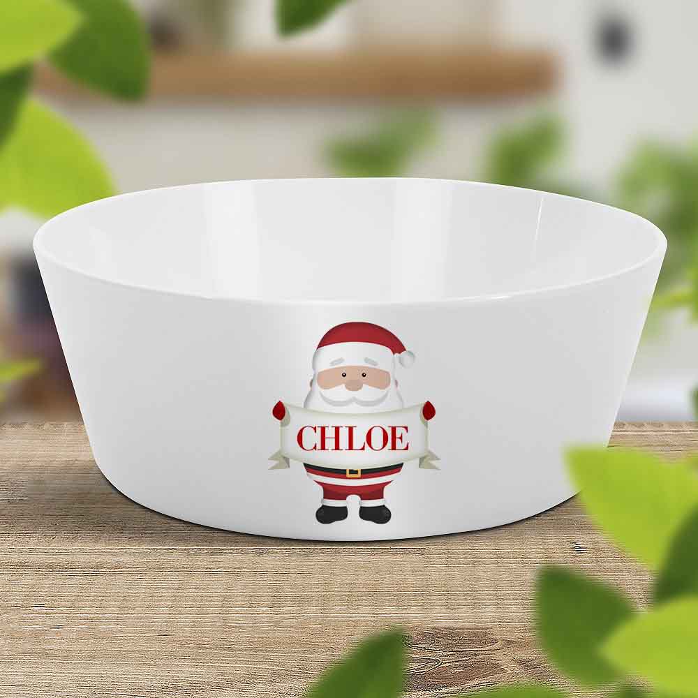 Santa Sign Kids Bowl