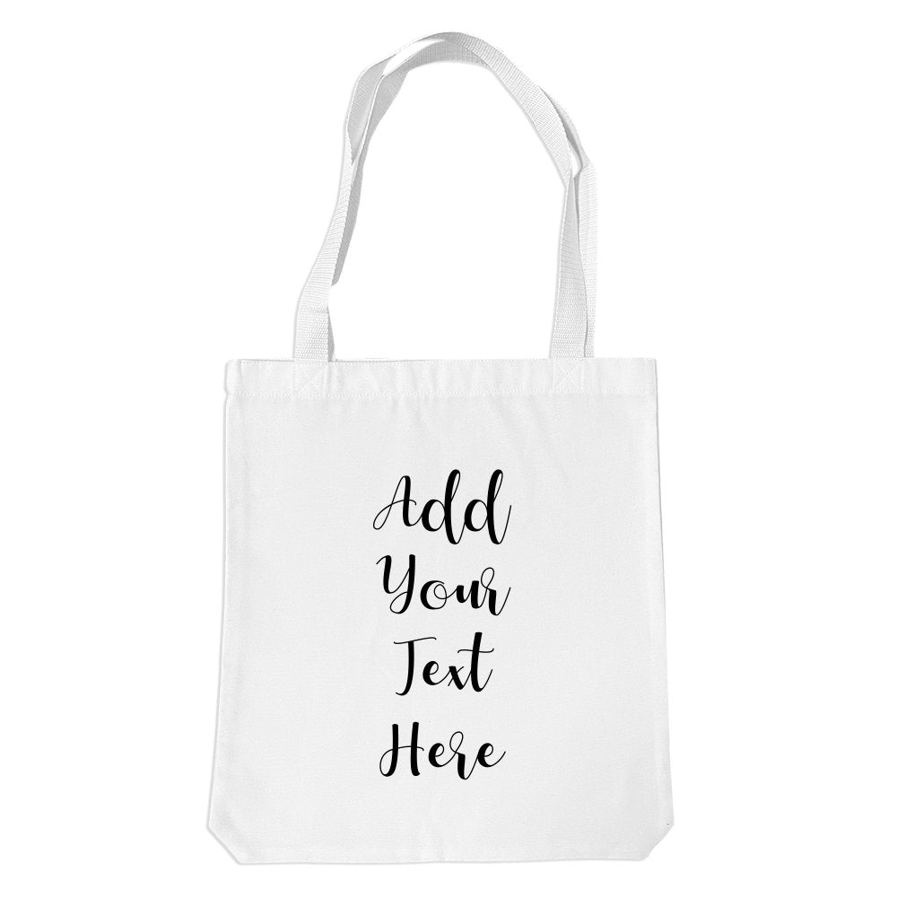 Add Your Own Text White Premium Tote Bag