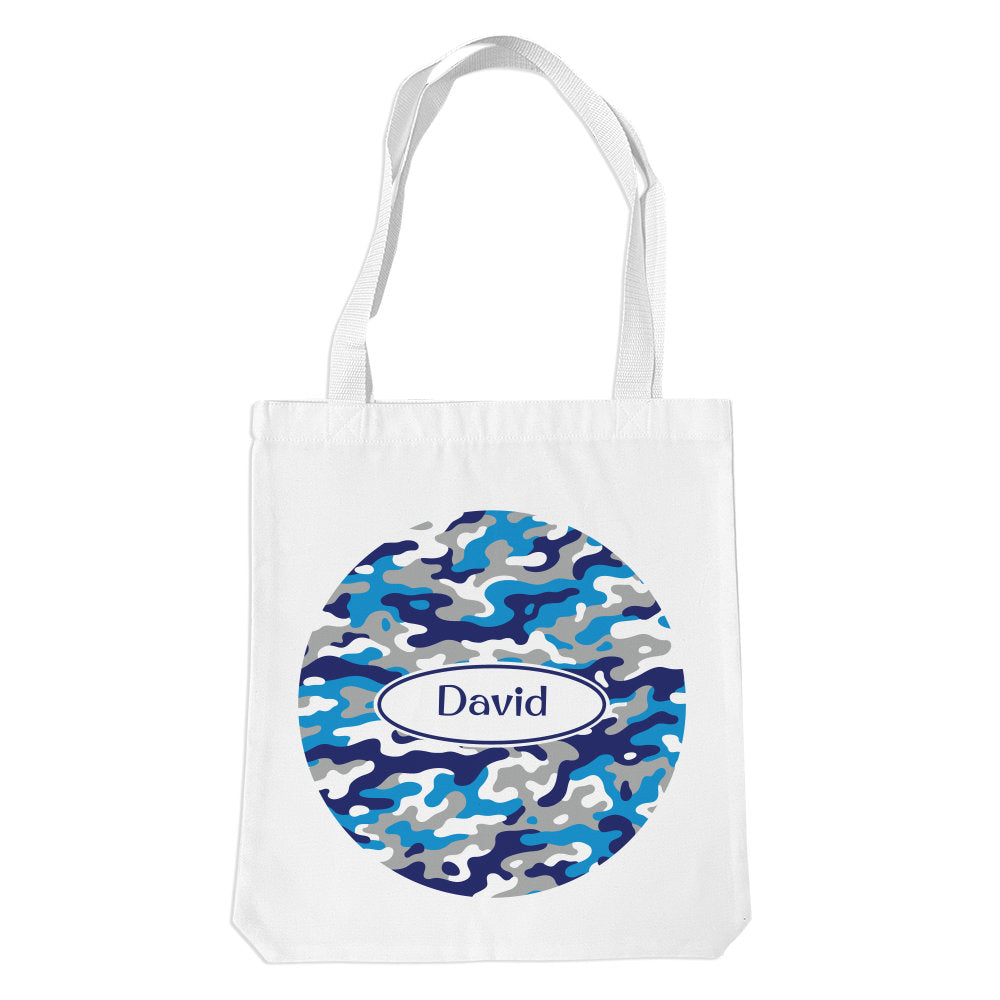 Camo White Premium Tote Bag