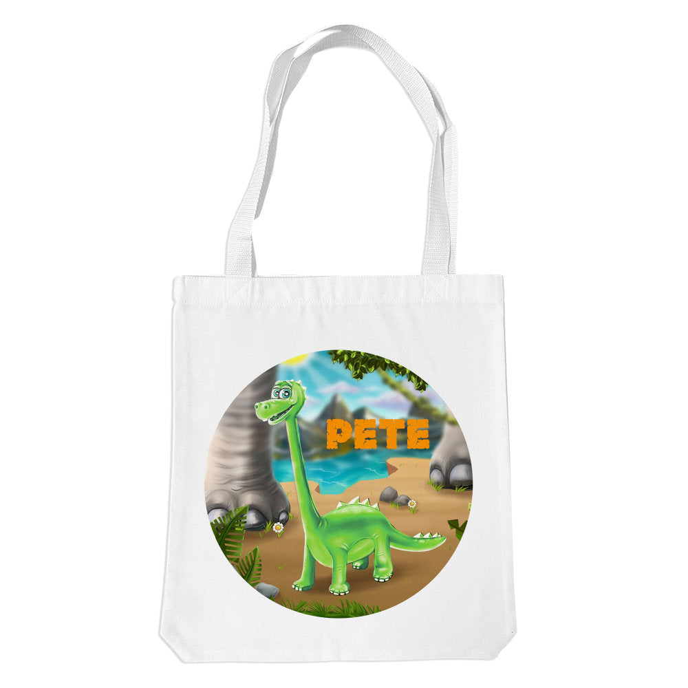 Dinosaur White Premium Tote Bag