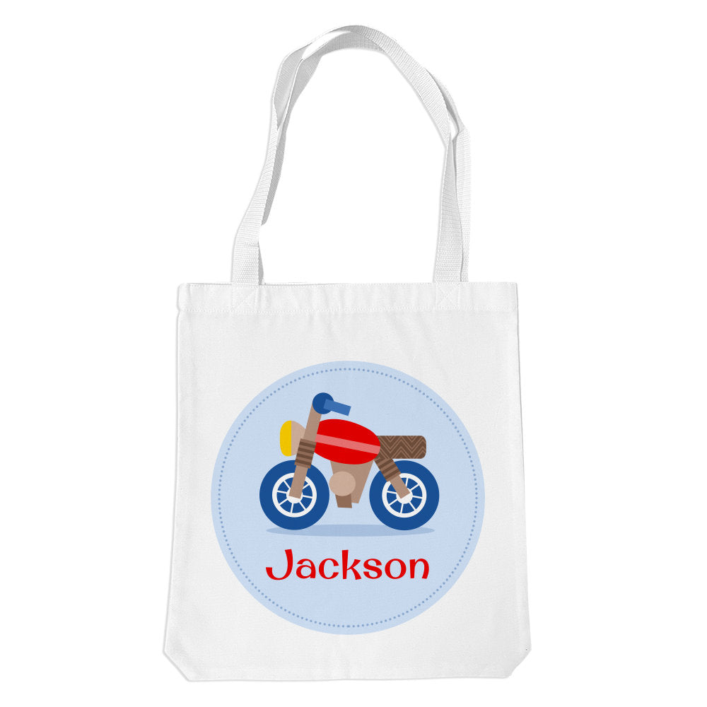 Motorbike White Premium Tote Bag