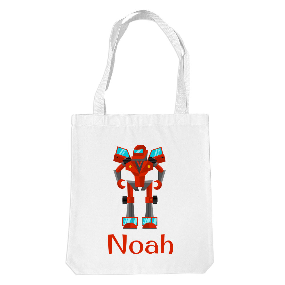 Robot White Premium Tote Bag