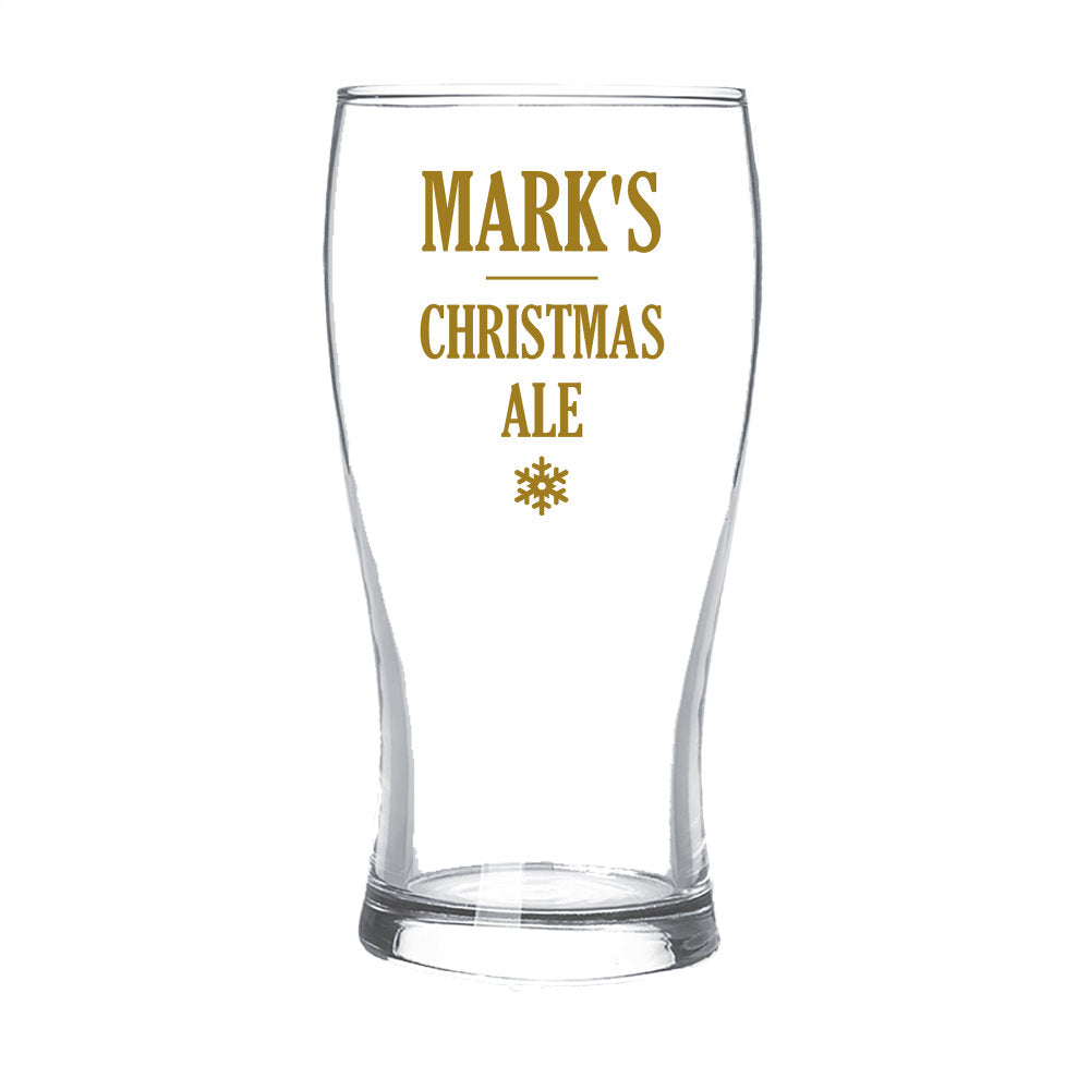 Christmas Ale Standard Beer Glass