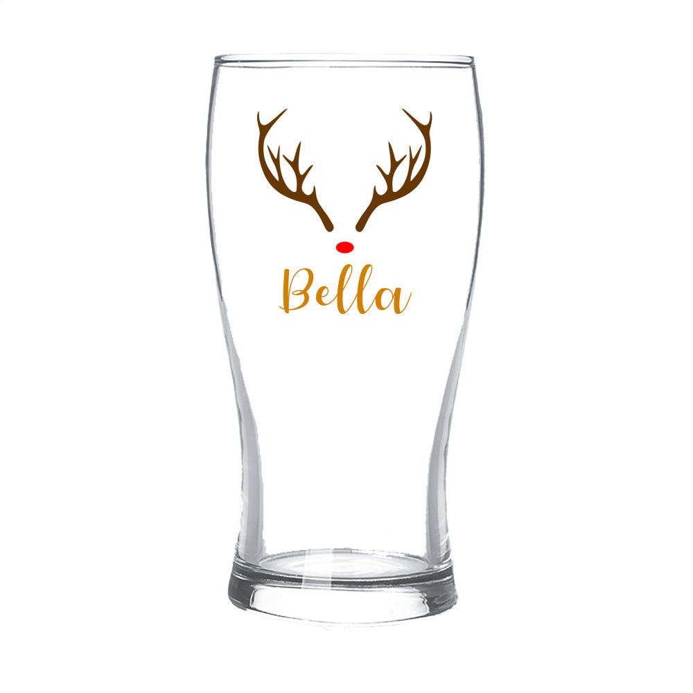 Reindeer Standard Beer Glass