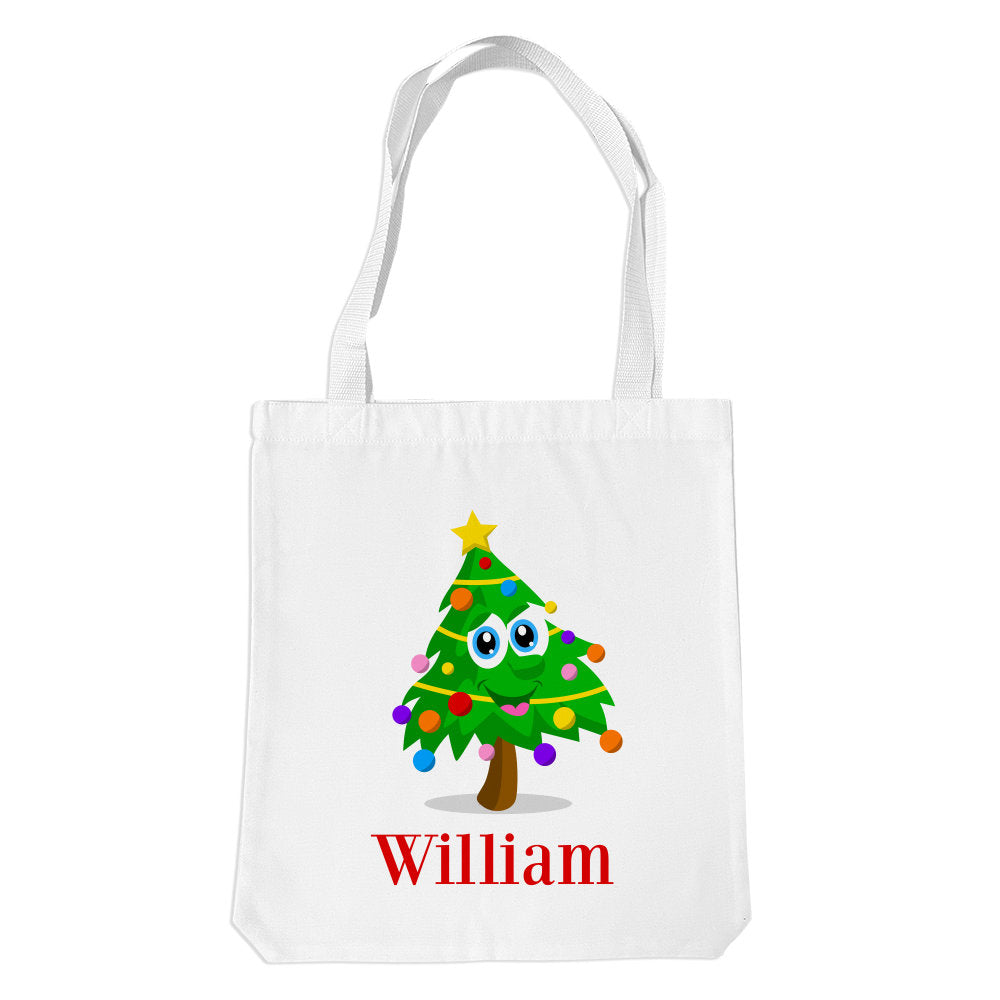 Christmas Tree White Premium Tote Bag