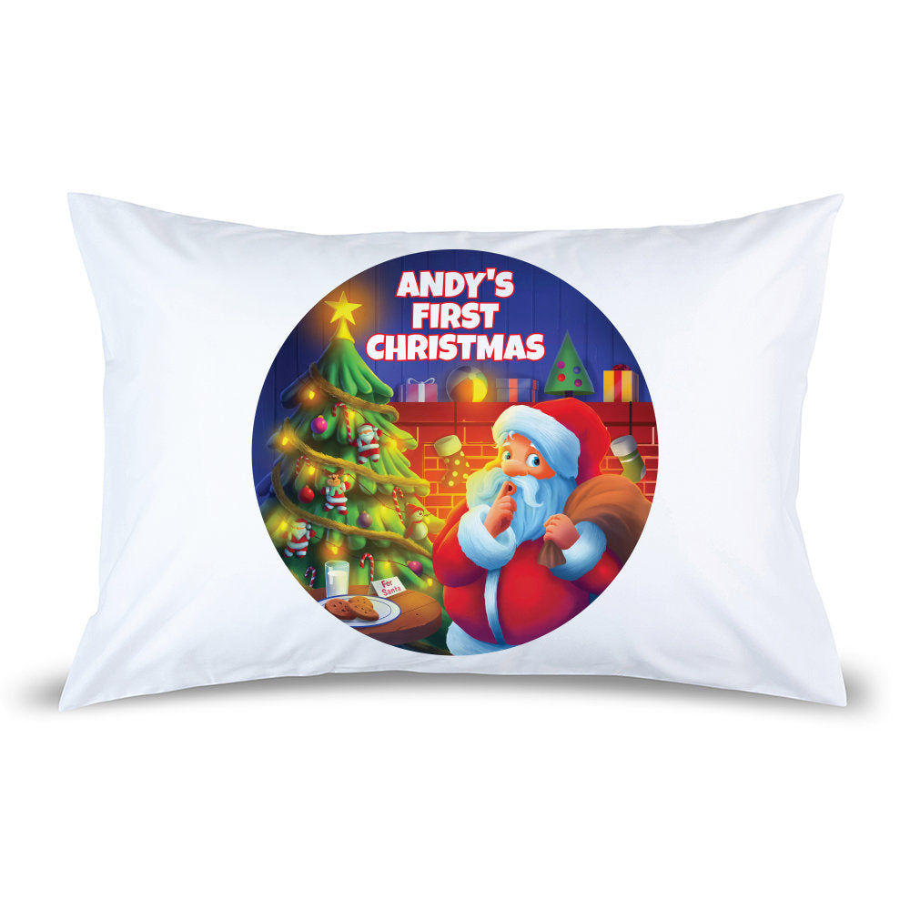 First Christmas Pillow Case