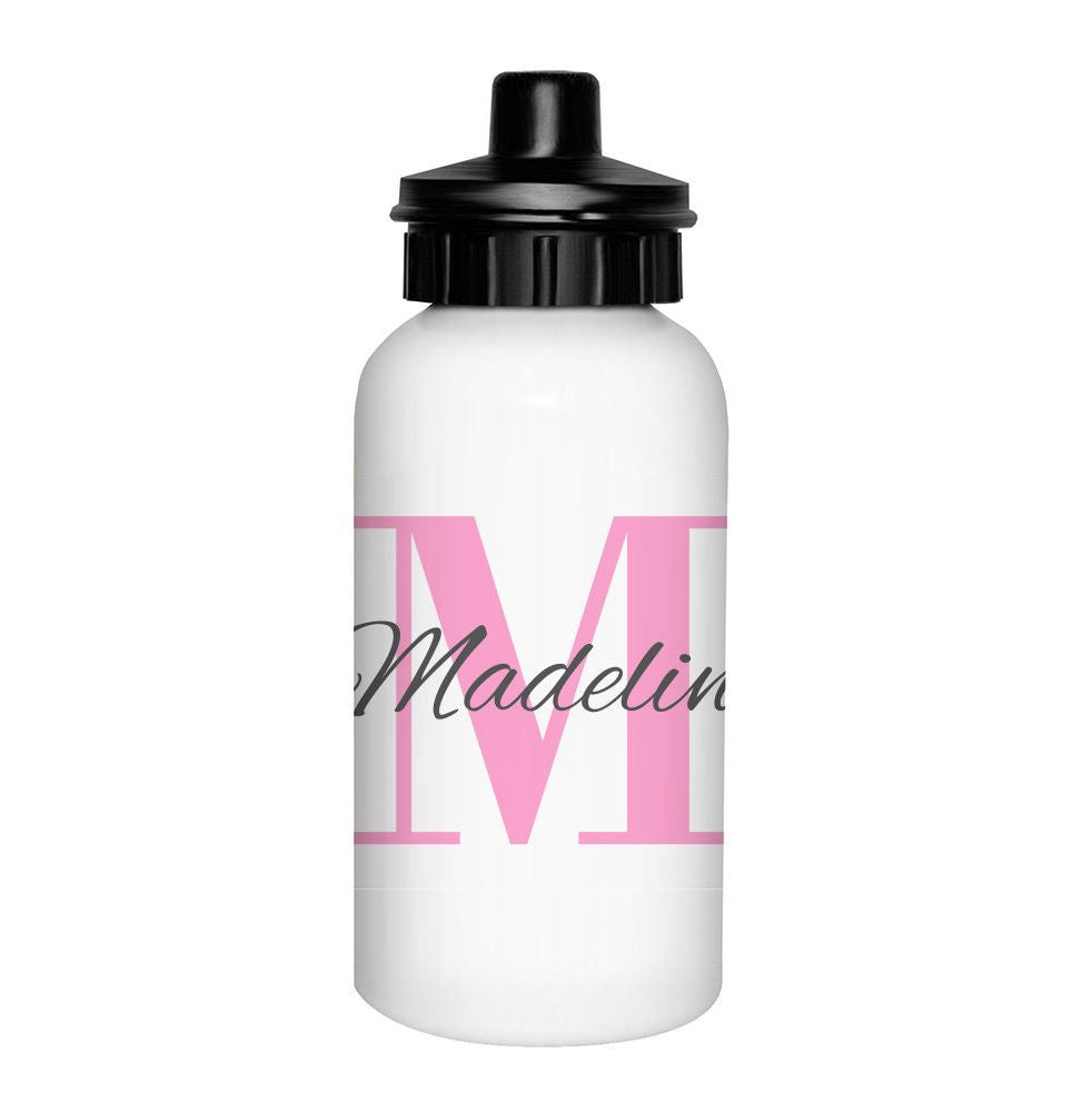 Pink Monogram Drink Bottle