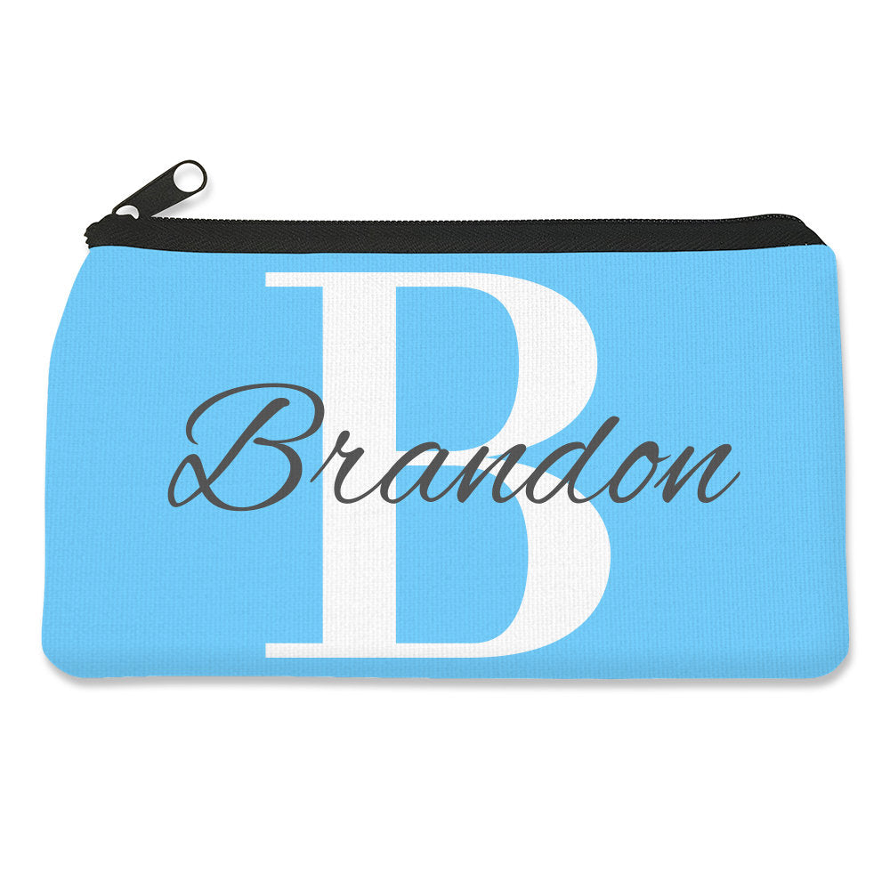 Blue Monogram Pencil Case - Small