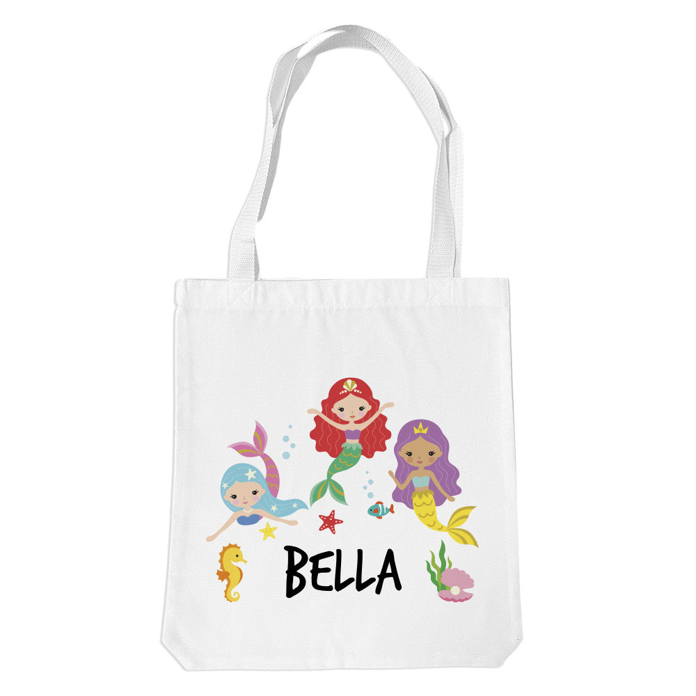 Mermaids White Premium Tote Bag