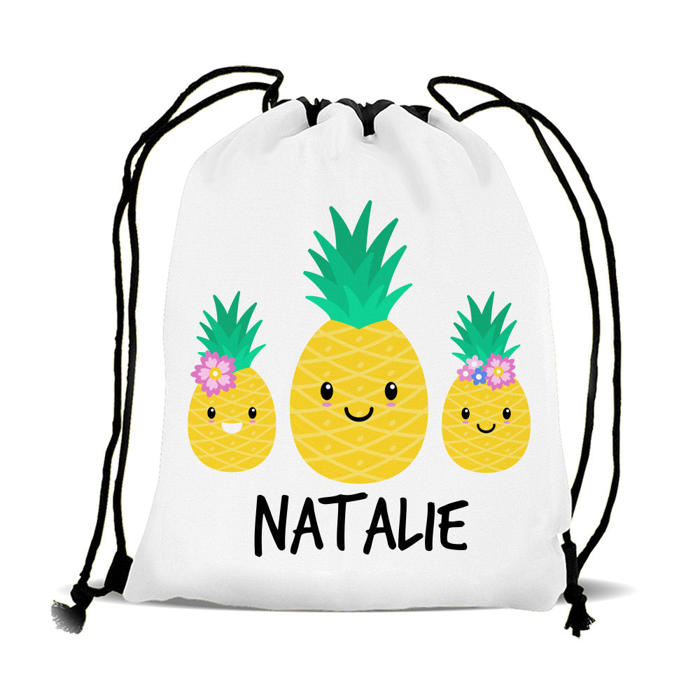 Pineapple Drawstring Sports Bag