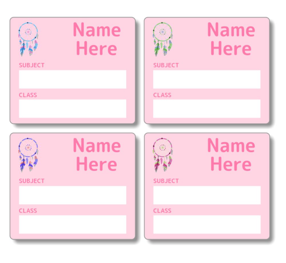 Dream Catcher - School Book Label (Pack of 16)