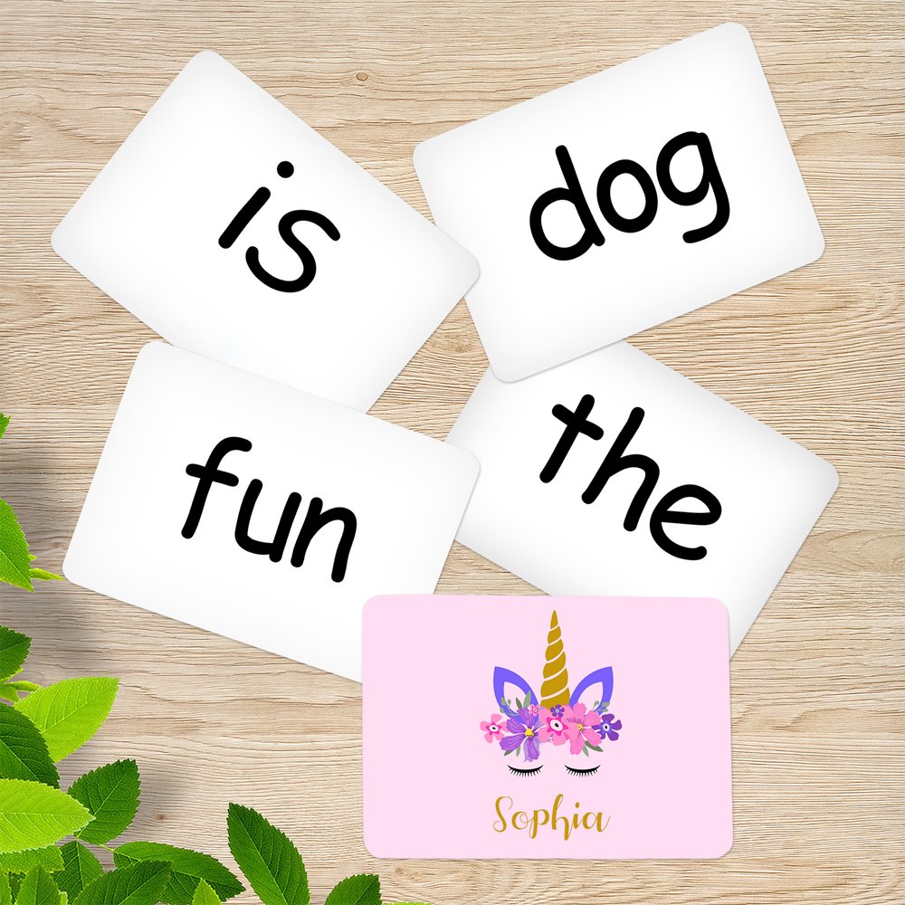 Unicorn Memory Game Sight Words