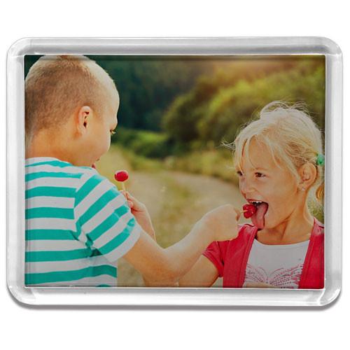 Large Rectangle Clear Frame Fridge Magnet