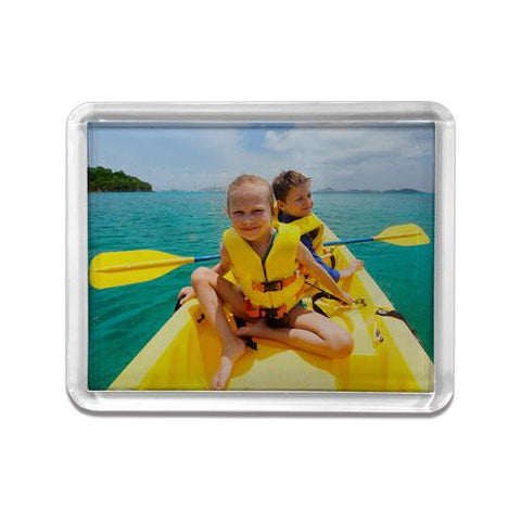 Small Rectangle Clear Frame Fridge Magnet