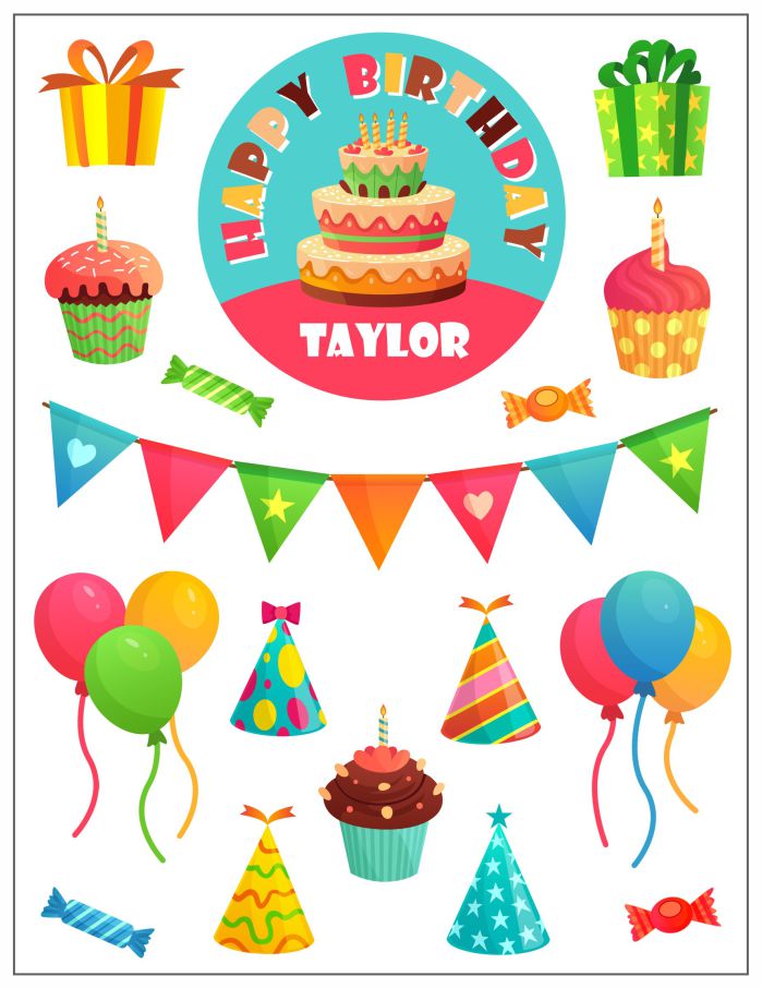 Birthday Cake Sticker Pack