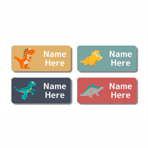 Dinosaur Rectangle Name Labels (Pack of 32)
