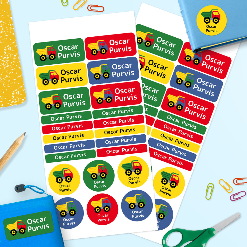 Tractor  -  Mixed Name Label Pack