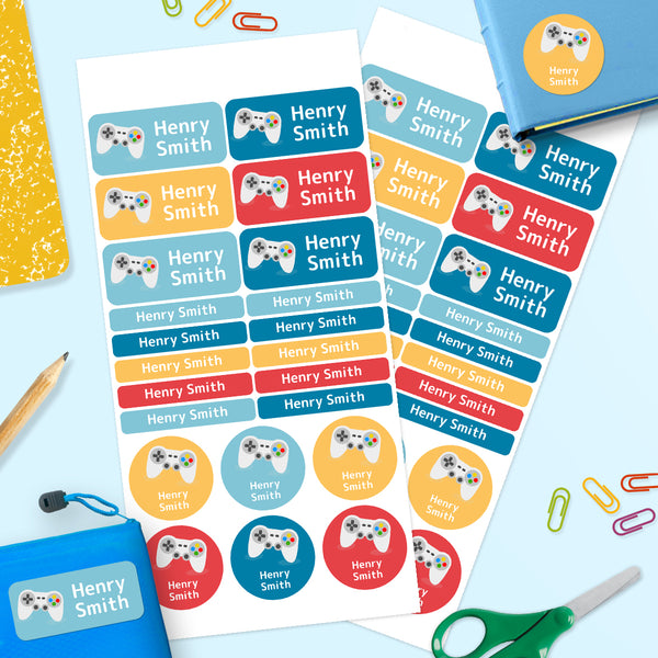 Gaming -  Mixed Name Label Pack