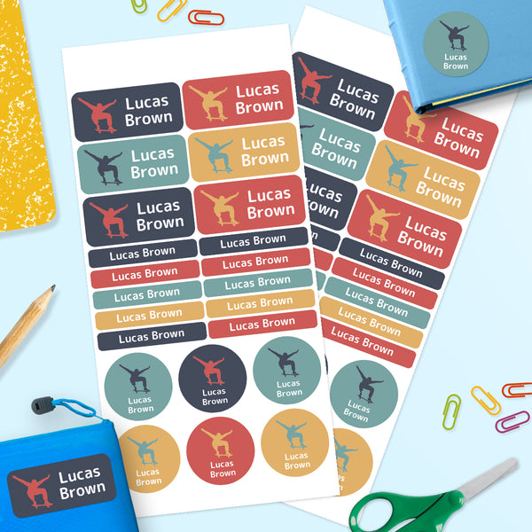 Skater -  Mixed Name Label Pack