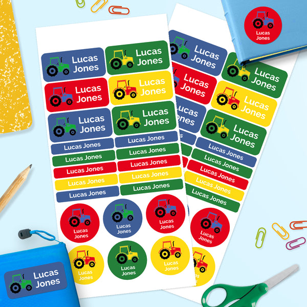 Dump Truck -  Mixed Name Label Pack