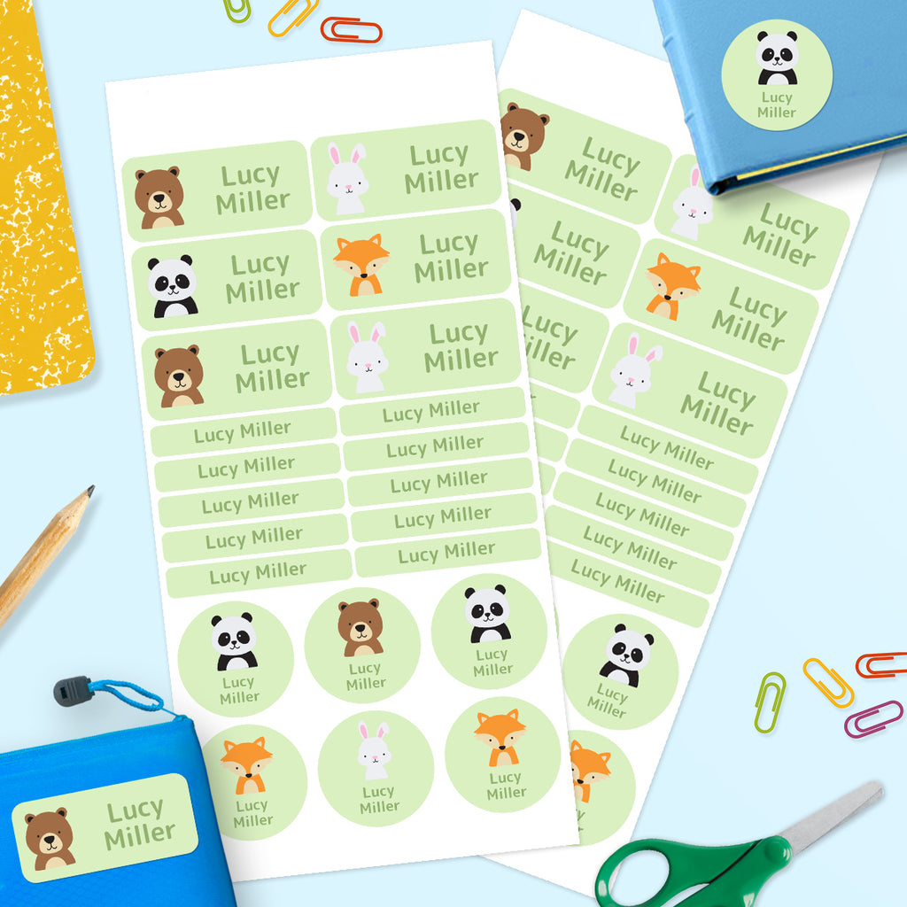 Woodland Animals -  Mixed Name Label Pack