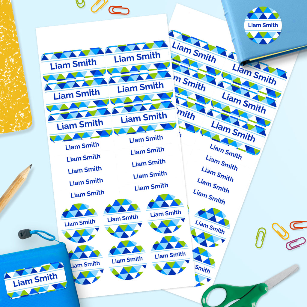 Geometric -  Mixed Name Label Pack