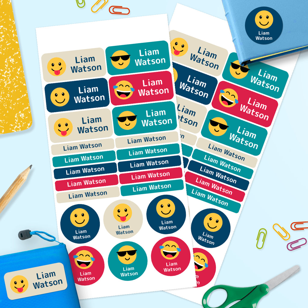 Emoji -  Mixed Name Label Pack