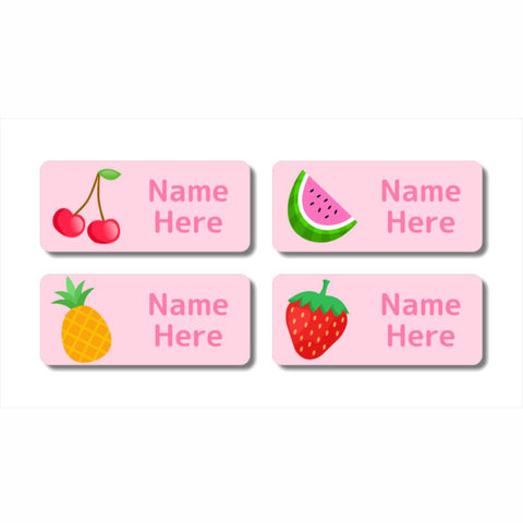 Fruit Rectangle Name Labels (Pack of 32)
