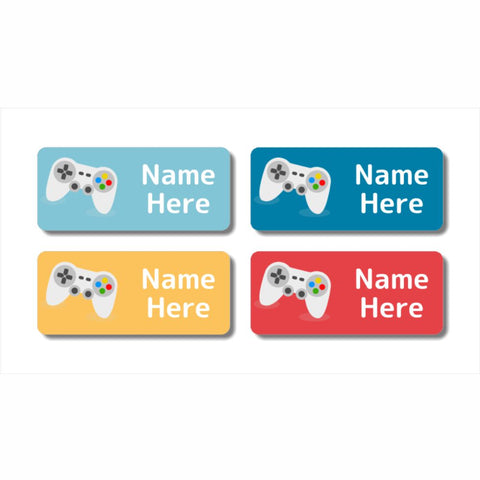 Gaming Rectangle Name Labels (Pack of 32)