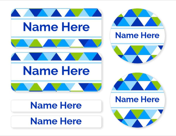 Geometric -  Mixed Name Label Pack