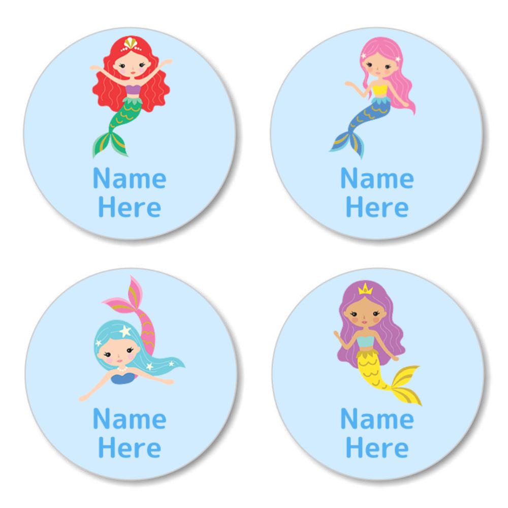 Mermaids Round Label (Pack of 30)