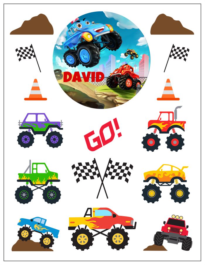 Monster Trucks Sticker Pack