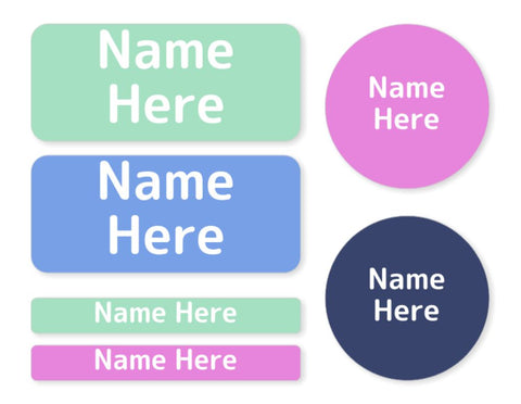 Multi Colour - Berry -  Mixed Name Label Pack