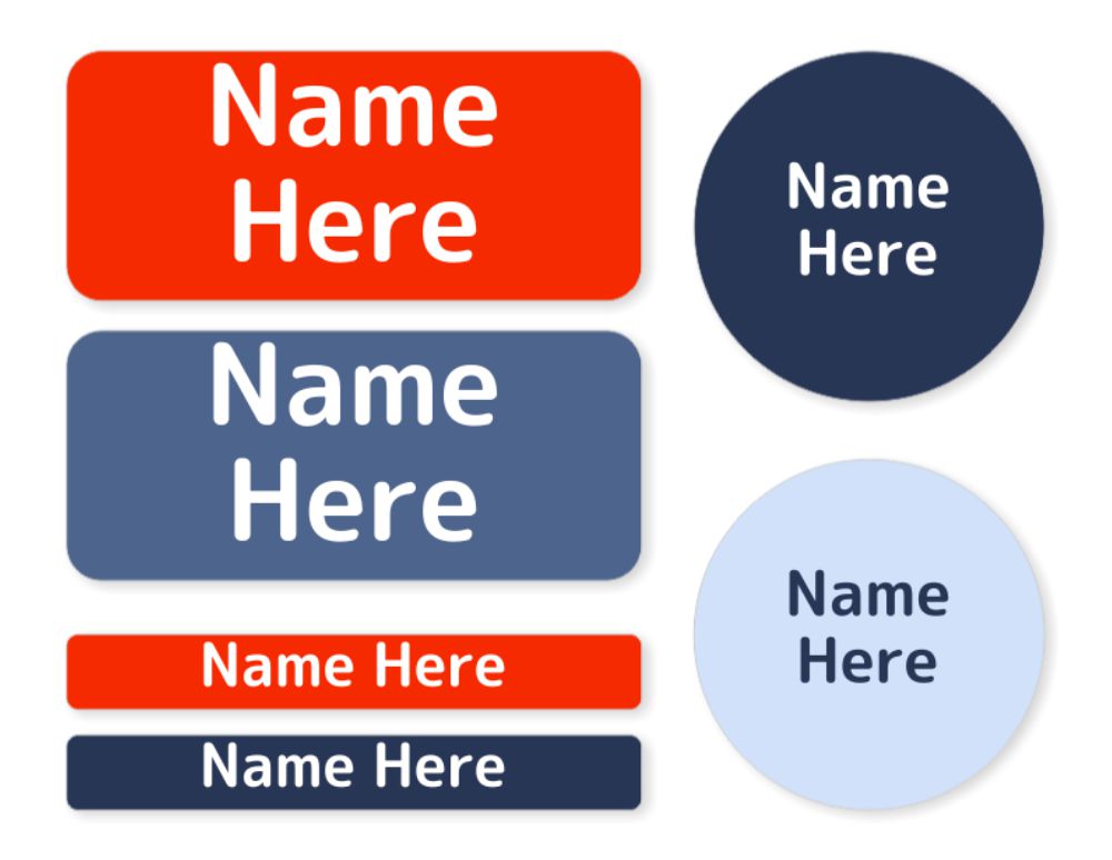 Multi Colour - Nautica - Mixed Name Label Pack