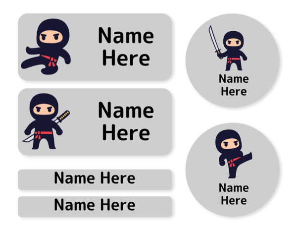 Ninja -  Mixed Name Label Pack