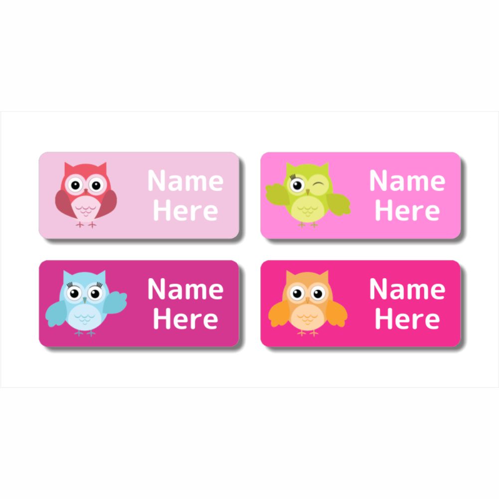 Ninja Rectangle Name Labels (Pack of 32)